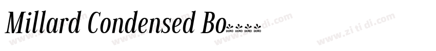Millard Condensed Bo字体转换